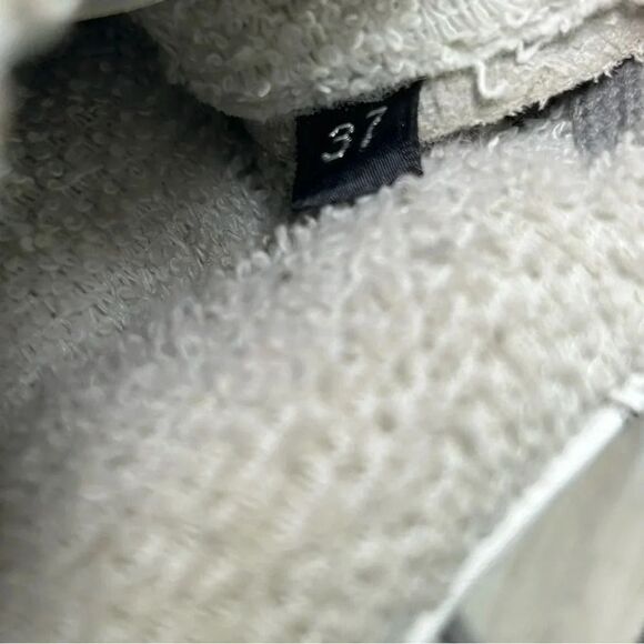 P448 Star Gea Leather Lace Up Chunky Sneaker Boot White Womens Size 7 EUR 37 - Picture 9 of 10